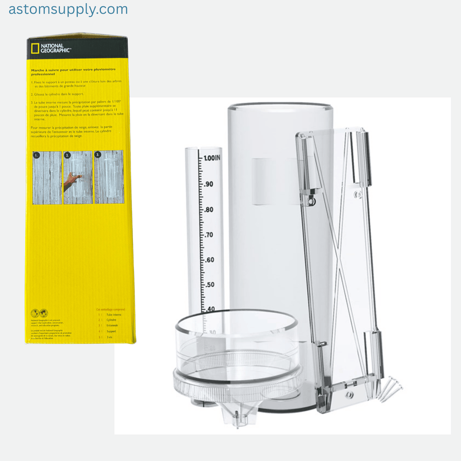 National Geographic 500NC Rain Gauge – Outdoor Weather Station, Code 057475500436