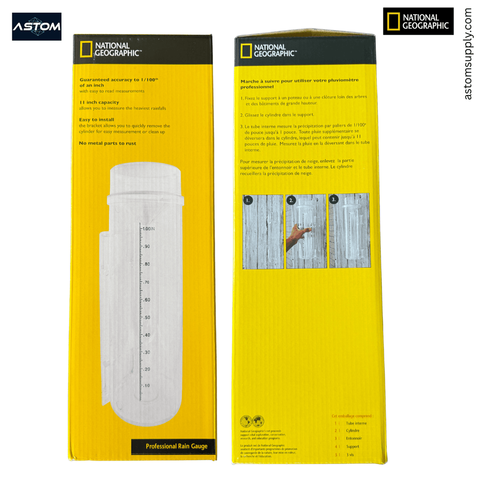 National Geographic 500NC Rain Gauge – Outdoor Weather Station, Code 057475500436
